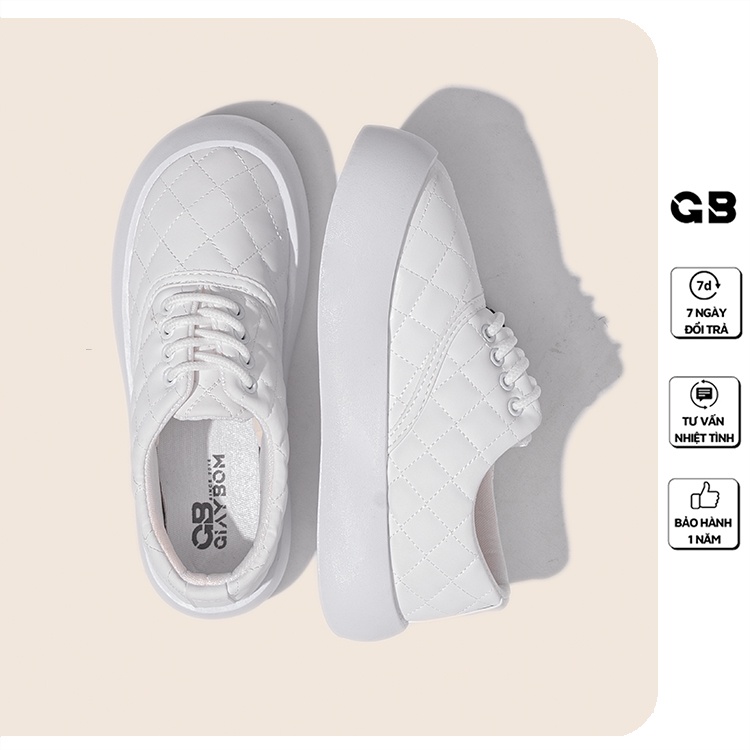 [Mã WABRMH99 giảm 12% đơn 99K]Giày Sneaker Nữ Basic 3 Màu Đế Cao 2 cm giayBOM B1631