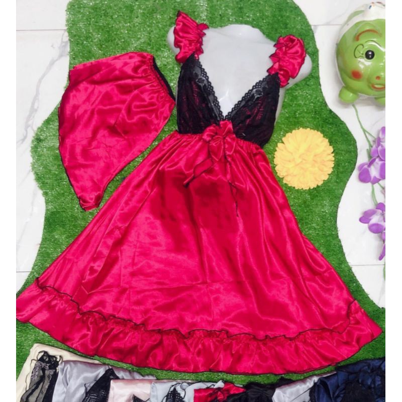 BIGSIZE-Đầm ngủ sexy kèm quần phom 75kg