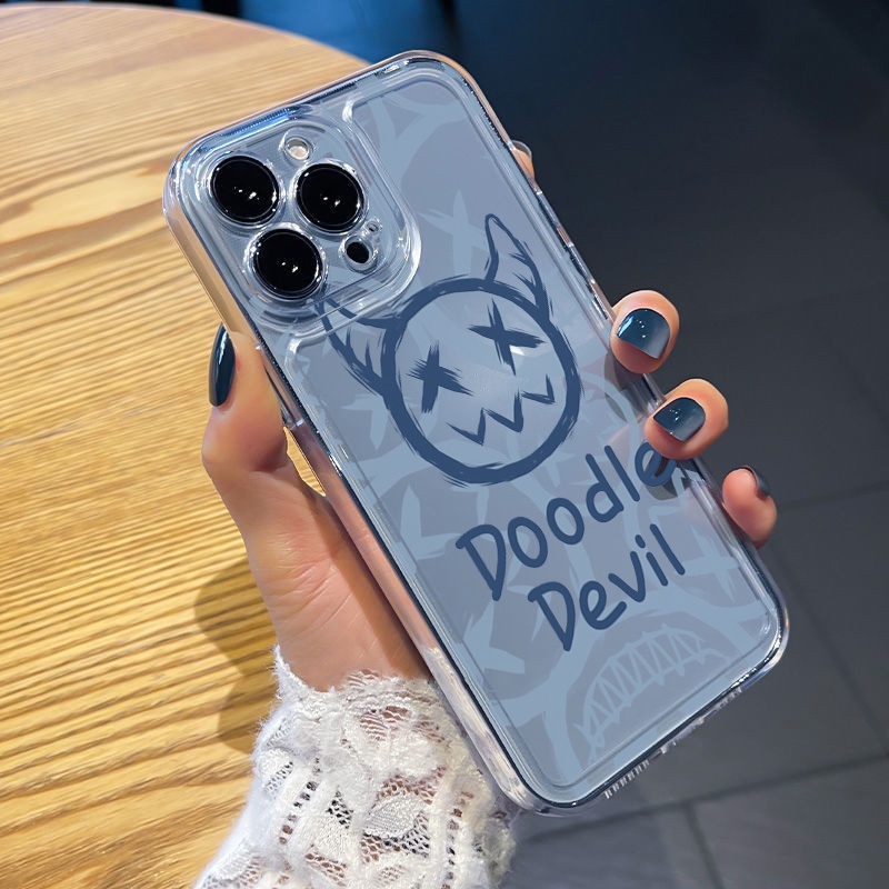 Ốp Điện Thoại TPU Trong Suốt Hình Doodie Devil Cho Xiaomi Redmi Note 11 12 Pro 5G 11S 10 Pro 4G 10S Redmi 12C 11A 10C 9C