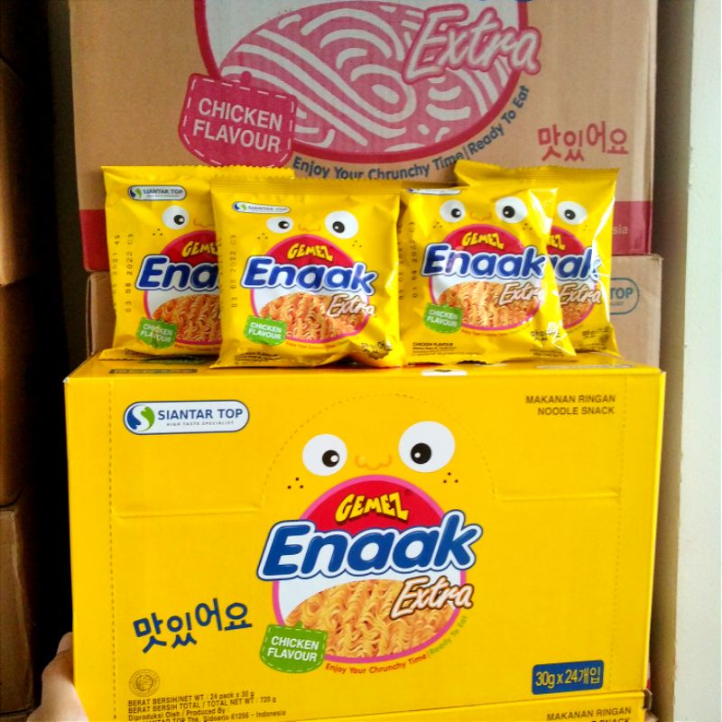 (Kho Sỉ) MÌ TÔM ENAAK ĂN VẶT HÀN QUỐC 30Gram - NGON. sale off food