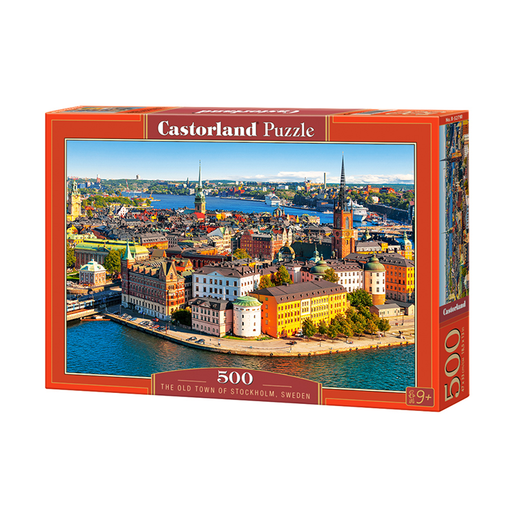 Xếp hình puzzle Bản sao The Old Town of Stockholm, Thụy Điển 500 mảnh CASTORLAND B-52790