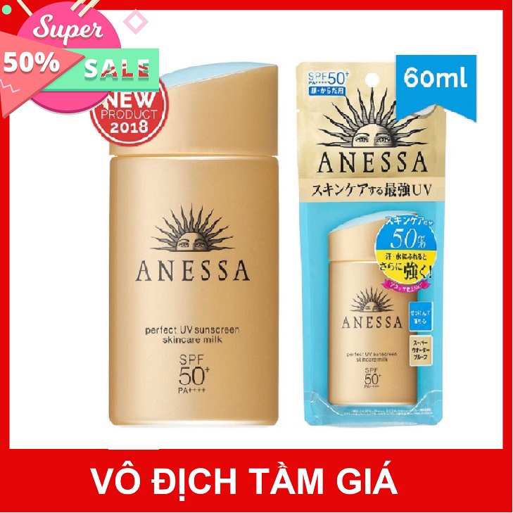 Kem Chông Nắng ⚡️𝑪𝒉𝒖𝒂̂̉𝒏 𝑪𝒉𝒊́𝒏𝒉 𝑯𝒂̃𝒏𝒈 ⚡️ UV Nhật , Milk 60ml | BigBuy360 - bigbuy360.vn