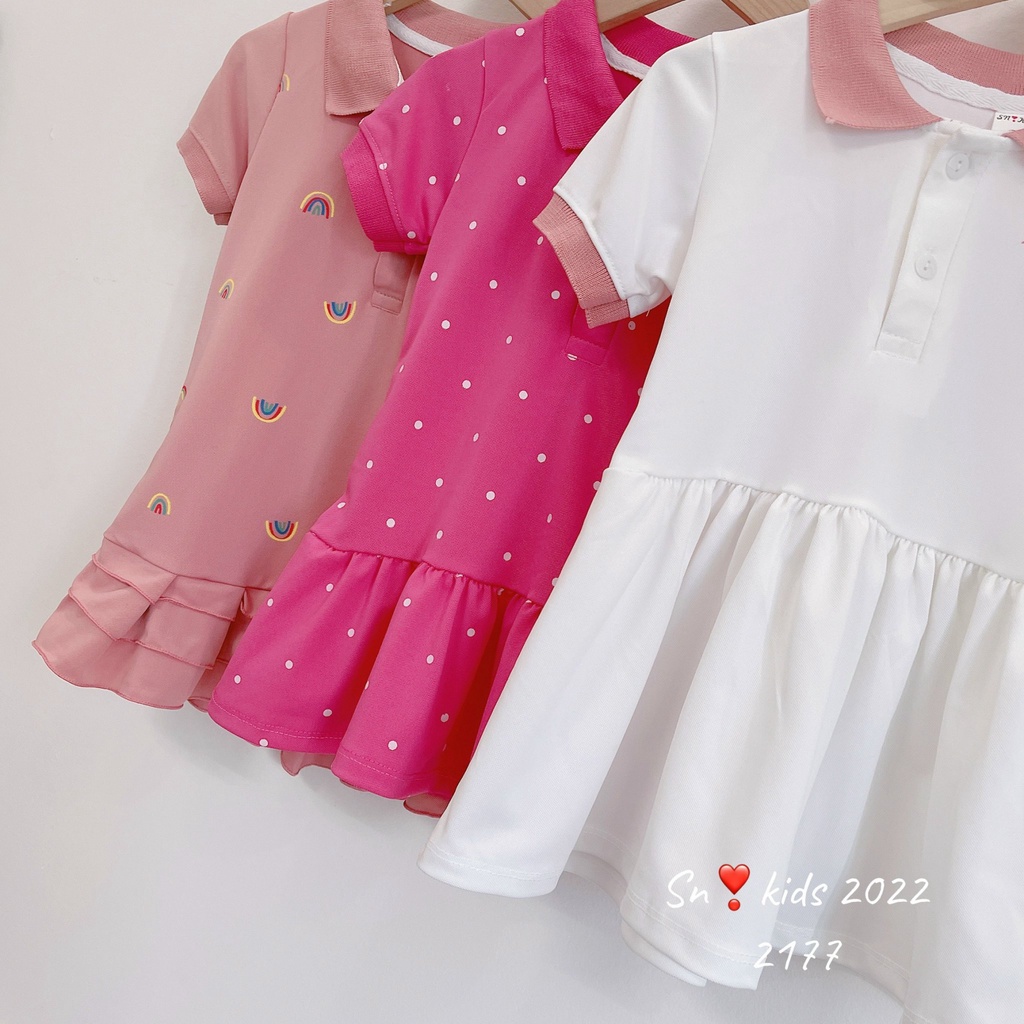 Váy polo cổ bẻ đuôi cá thêu hình cực đẹp cho bé gái Namkidshop (V779)