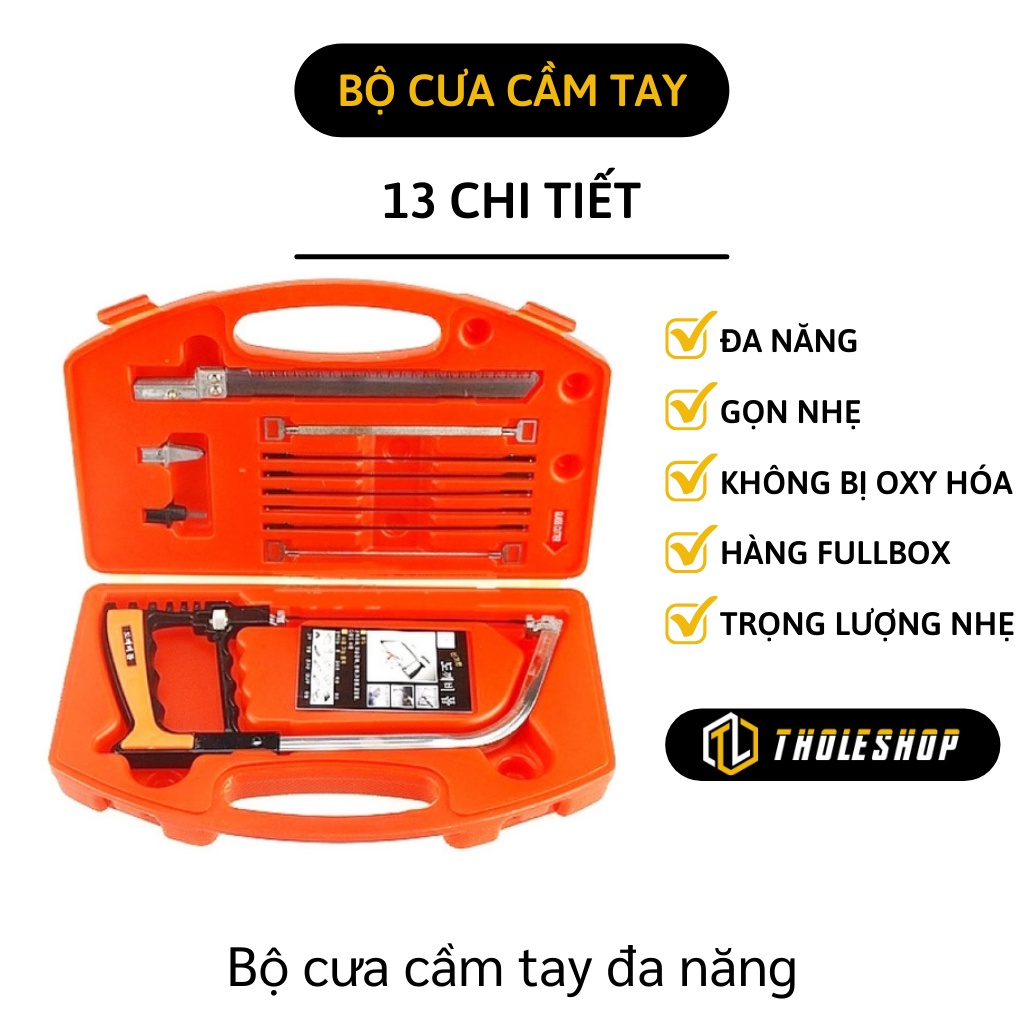 Bộ Cưa tay 12 món đa năng nhiều lưỡi cưa, cưa được mọi vật liệu như cưa gỗ, cưa sắt 2587