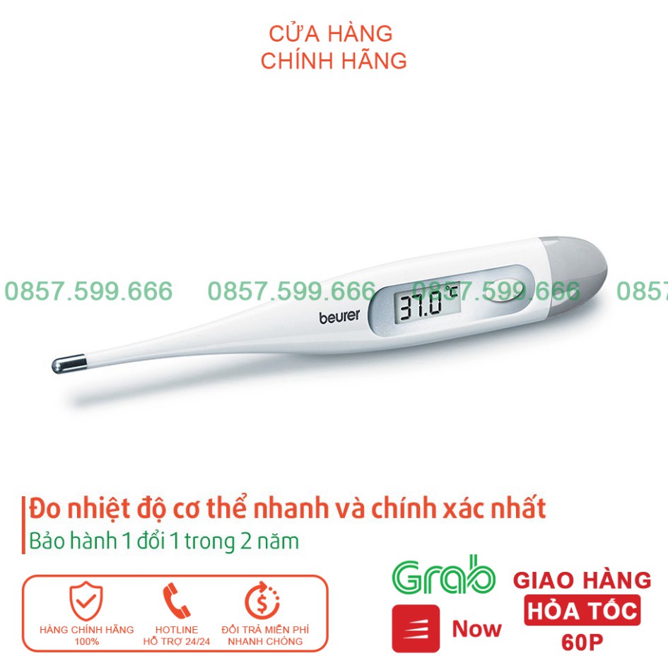 Nhiệt kế điện tử đầu cứng BEURER FT09  ⚡️FREESHIP⚡️ Đo nhiệt độ cơ thể một cách chính xác và nhanh nhất. ⚡️HS365