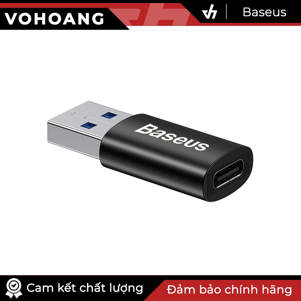 Đầu chuyển cao cấp Baseus USB-A to TypeC LVL003