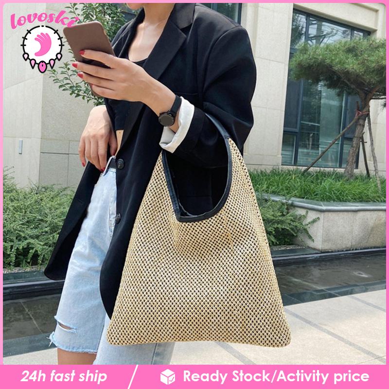 Túi Xách Đan Lát Phong Cách Bohemian Thời Trang Đi Biển Cho Nữ