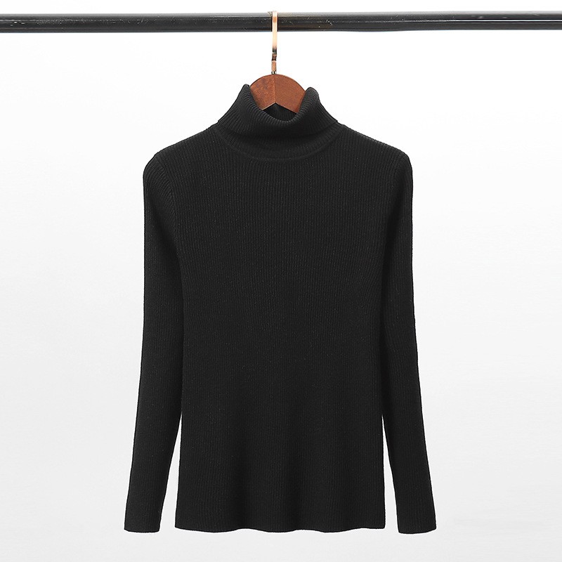 Áo len lụa cổ lọ