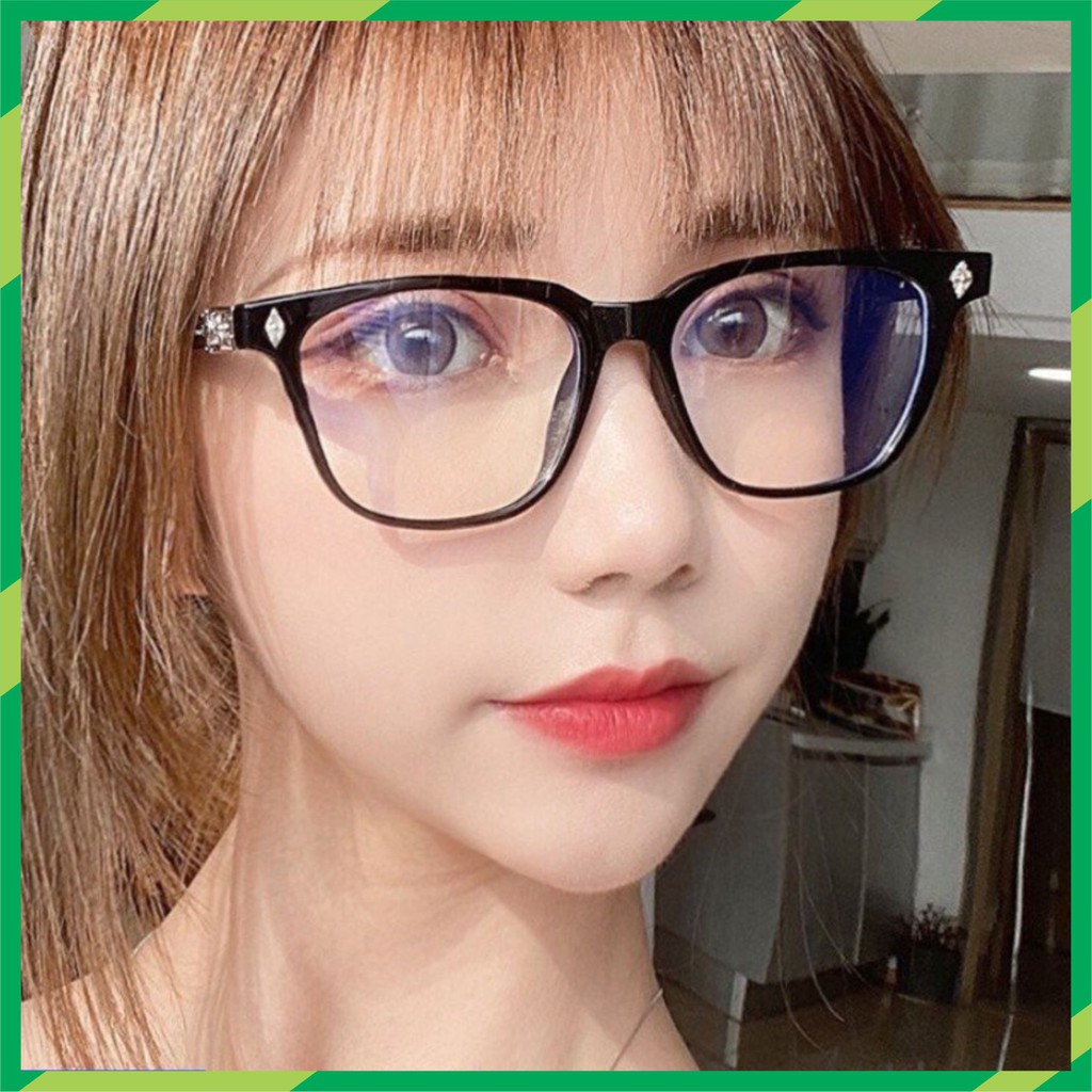 Kính mắt CH thời trang cao cấp Nam Nữ [Hot Trend] Gọng kính giả cận bạc | BigBuy360 - bigbuy360.vn