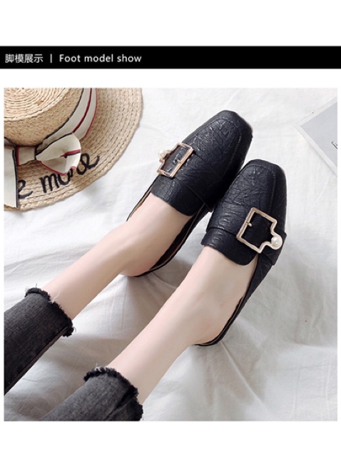 Sục hài da sần đế êm siêu nhẹ 2cm