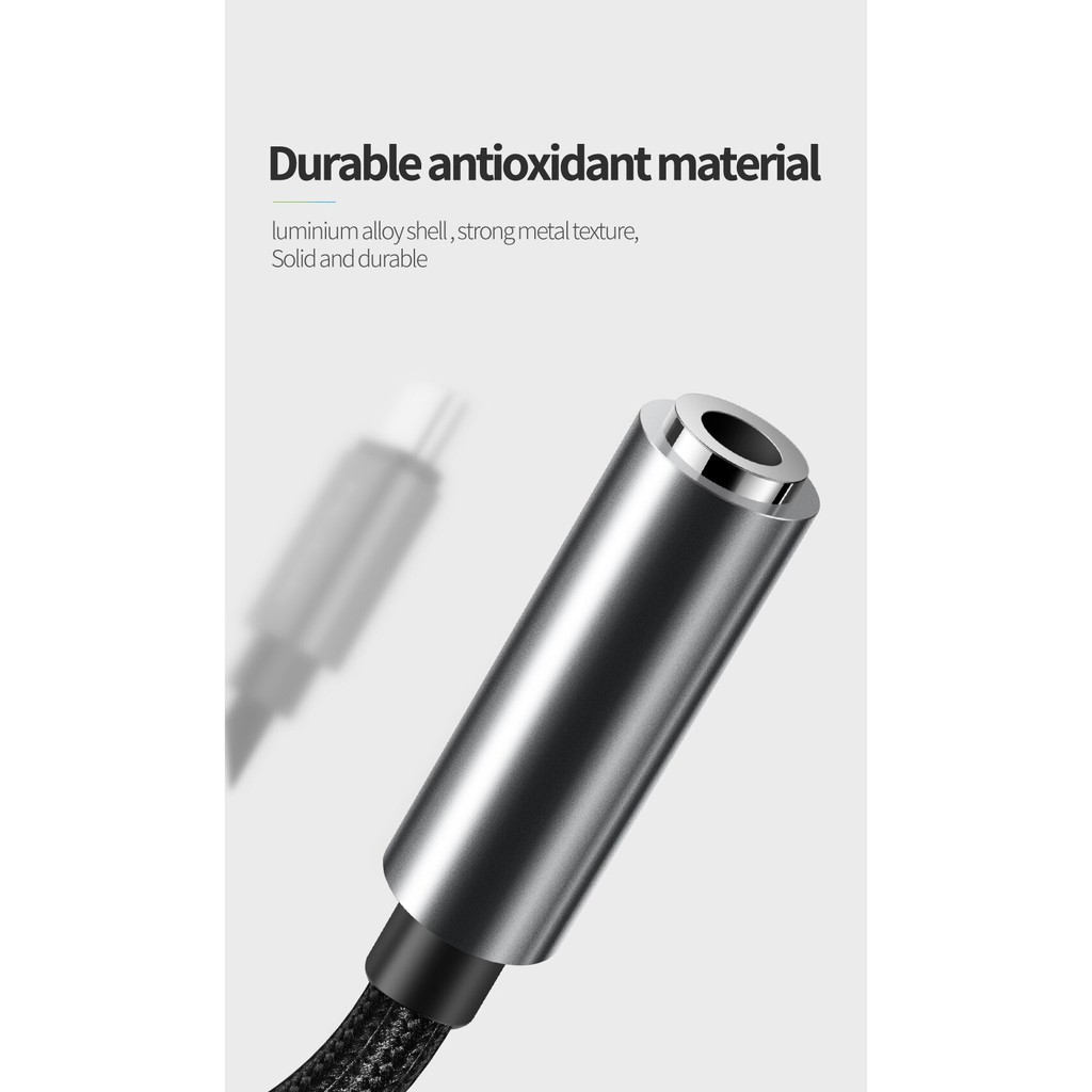 Cáp kết nối tai nghe AUX cổng Type C 3.5mm cho Huawei Xiaomi