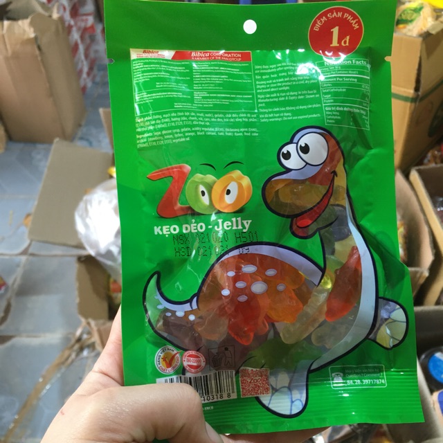 [RẺ VÔ ĐỊCH] Gói Kẹo Dẻo Jelly ZOO hình Gấu Bibica 100gr