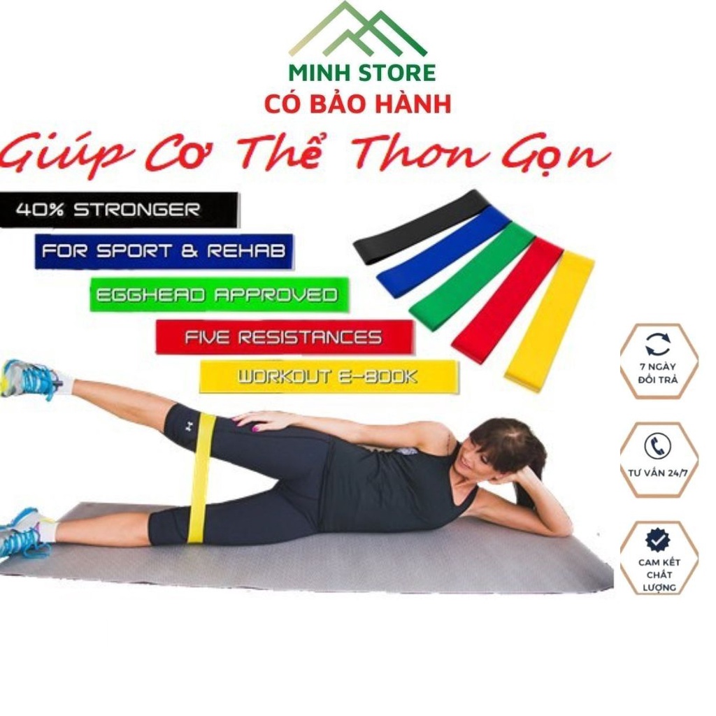 Dây Kháng Lực Tập Mông Mini Band,Dây Đàn Hồi Tập GYM,Chăm Sóc Sức Khỏe