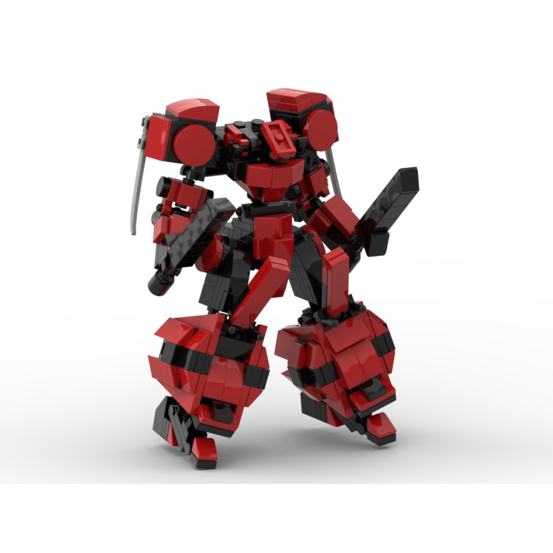 Đồ chơi lắp ráp Lego mech moc Steel Red