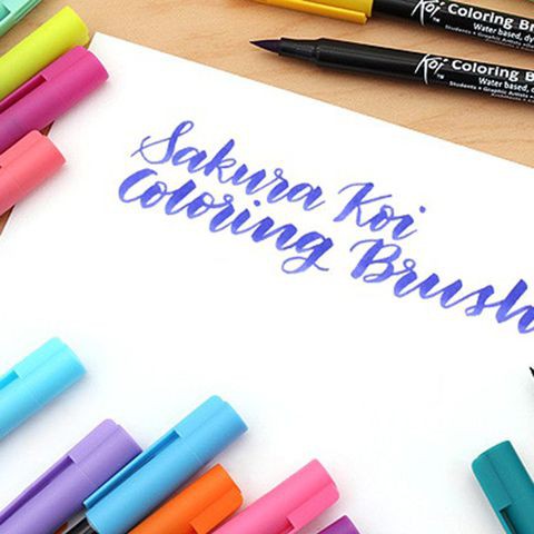 Bút Cọ Sakura KOI Coloring Brush Pen Từ Nhật Bản (BẢNG MÀU 4/4)