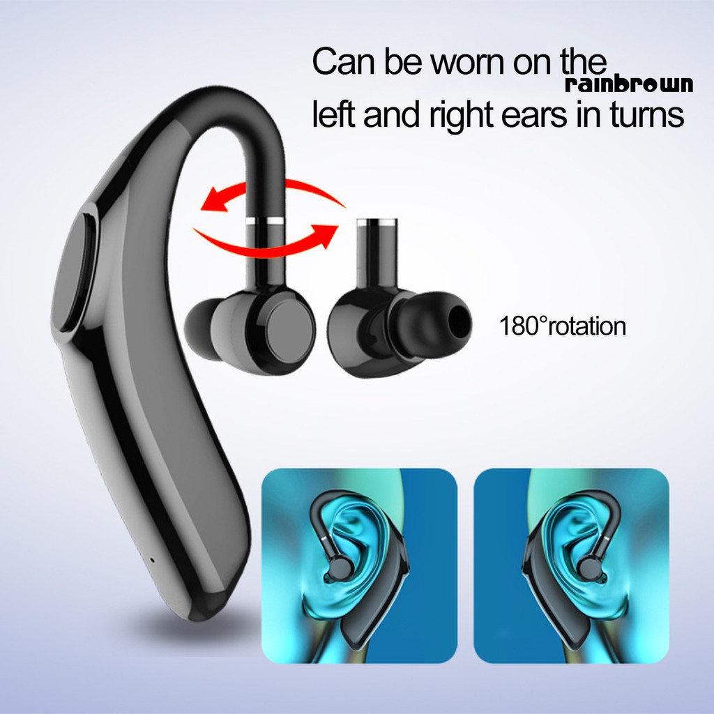 Set 1 Tai Nghe Bluetooth 5.2 Không Dây Chống Nước Có Móc Và Phụ Kiện