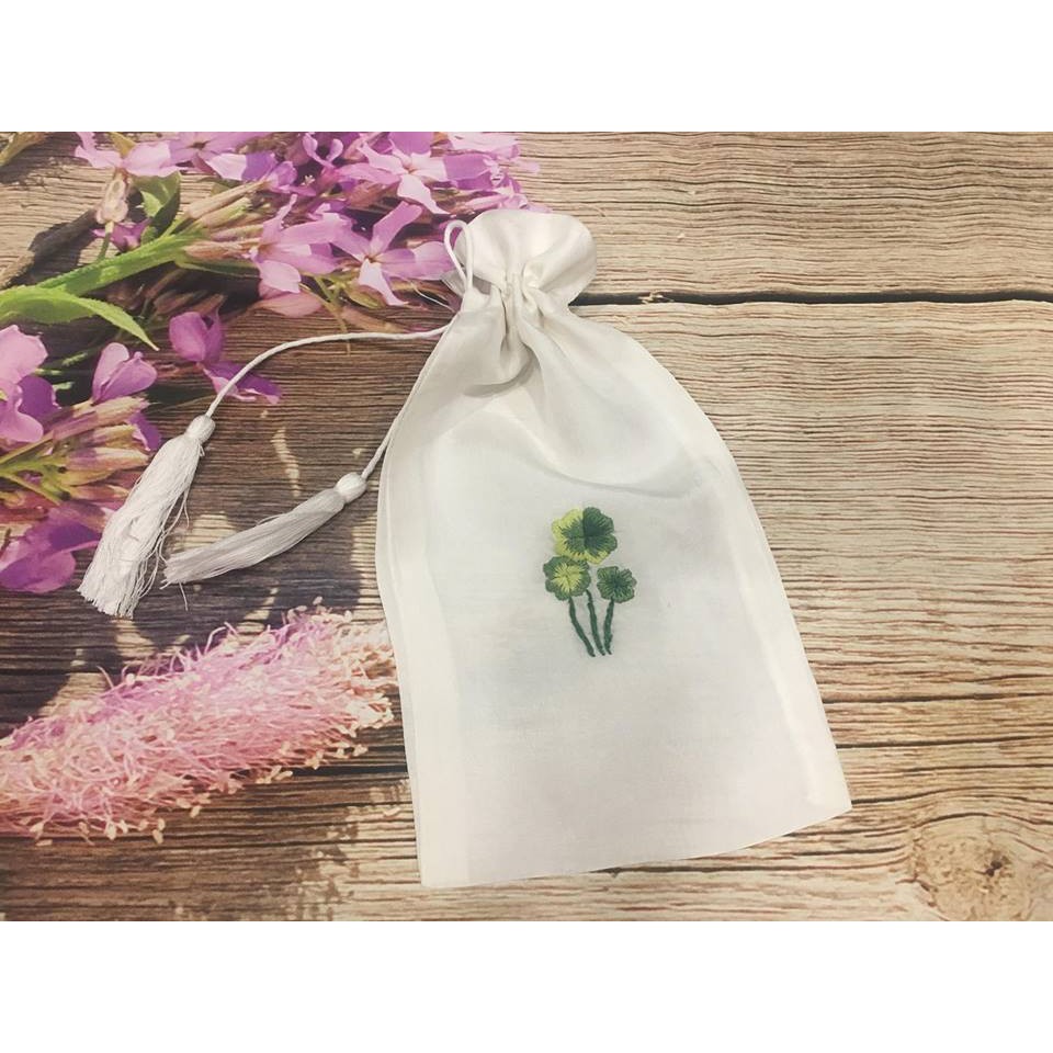 Túi Thơm Lụa Tơ Tằm Thêu Tay