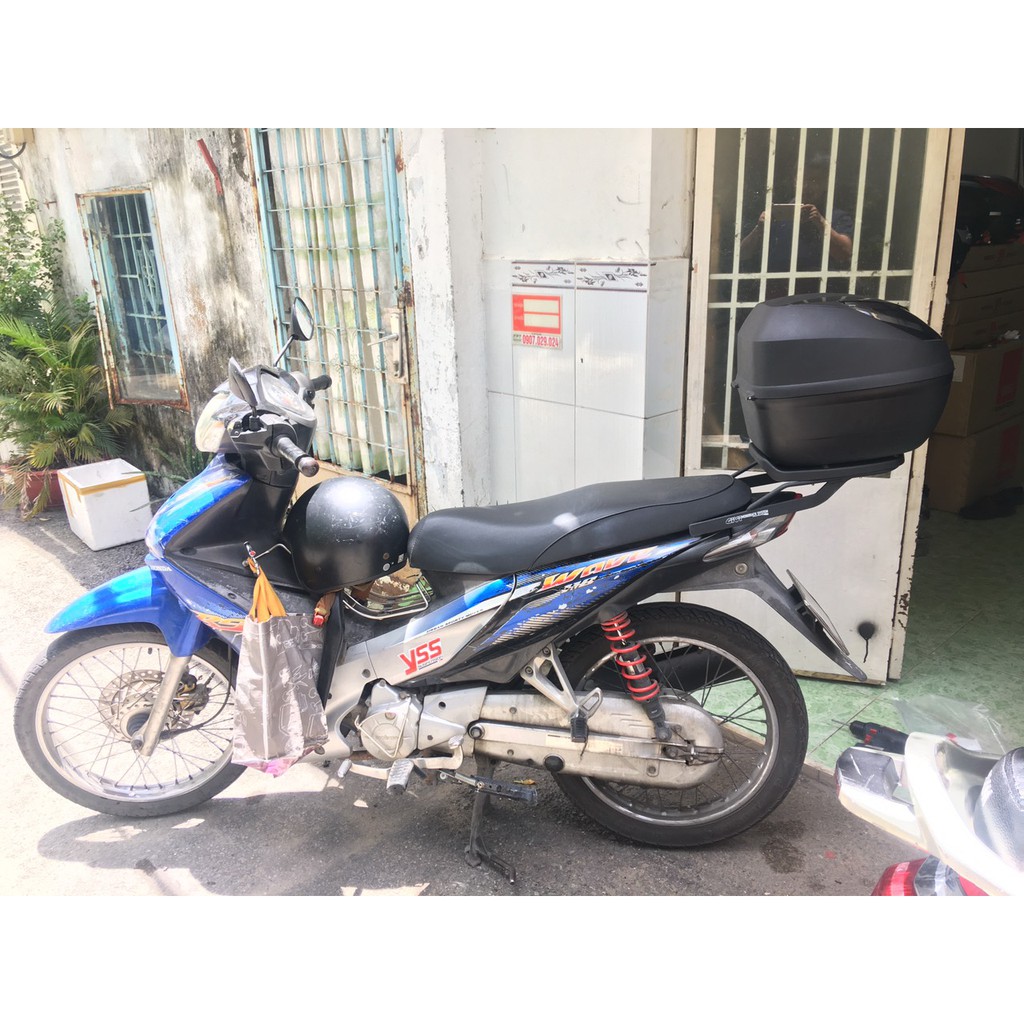 Thùng xe Wave RS110, thùng Givi E250N2 và baga Givi Wave RS110, hàng Givi chính hãng, bảo hành 2 năm