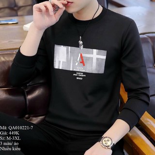Áo thun dài tay nam vải cotton cao cấp