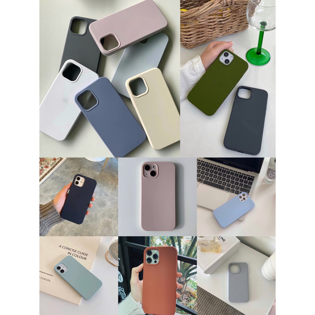 Ốp lưng chống bẩn - Ốp Basic Silicon case 14 - 14Pro - 14Promax - 14 Plus Full viền
