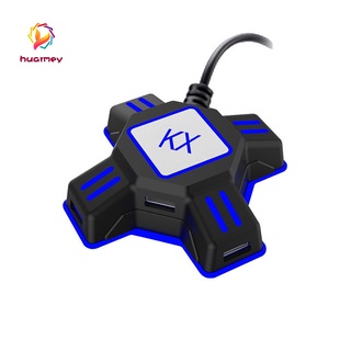 ♗HU KX USB Game Controller Converter Keyboard Mouse Adapter for Switch/Xbox/PS4/PS3