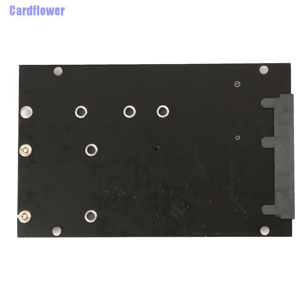 Cardflower  M.2 NGFF MSATA SSD to SATA 3.0 Adapter 2 in 1 Converter Card for PC Laptop