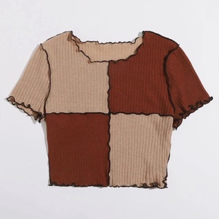Áo thun gân màu pastel #S31