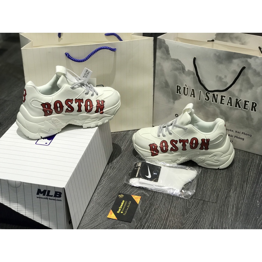 Siêu Phẩm Giày Thể Thao Sneaker M.L.B Bos.ton Siêu Hot Cao Cấp Ảnh Thật + freeship + Tặng Tất