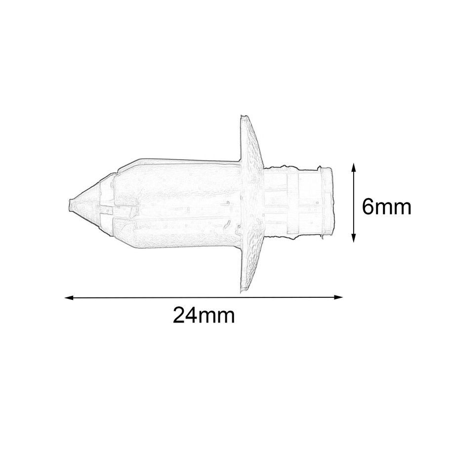 Bộ 10 Đinh Tán Nhựa Phụ Tùng Xe Ô Tô Honda Nissan Suzuki