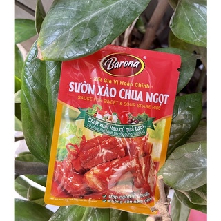 xốt sườn xào chua ngọt Barona 80gr