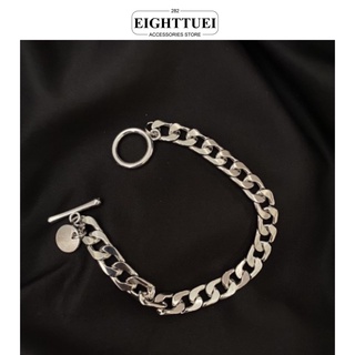 Vòng tay Lắc tay xích phối khoá OT độc đáo [Eighttuei]