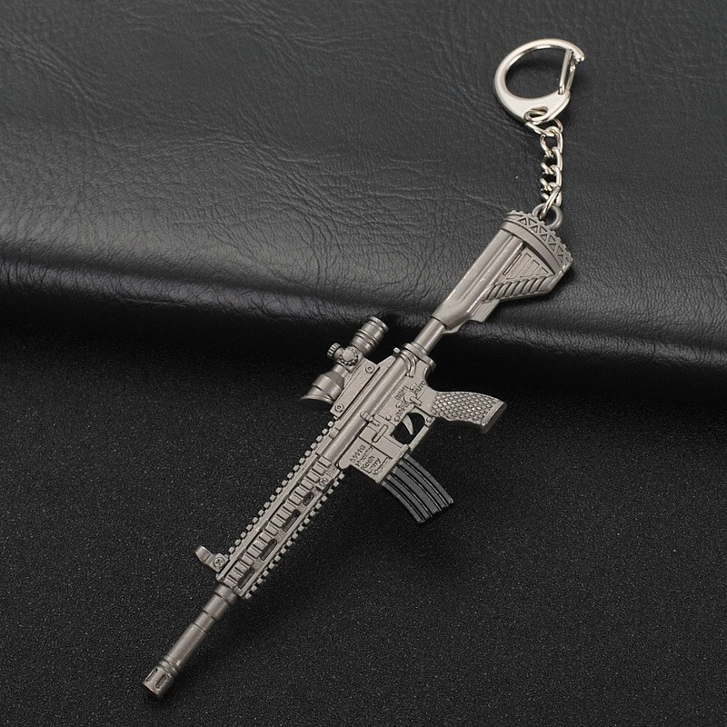 Móc khóa vật phẩm đồ chơi mô hình PUBG 16cm Chảo Mũ Áo Giáp