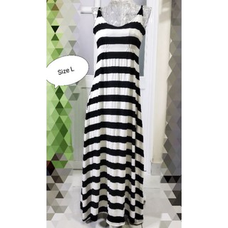 Đầm maxi kẻ sọc Size L