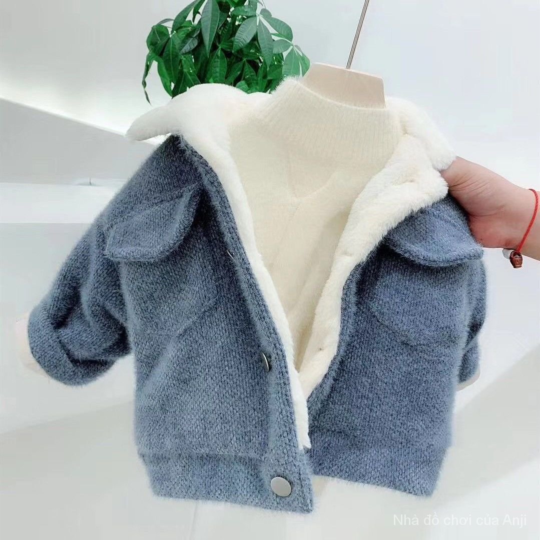 Baby Boy Plus Thick Coat Winter Korean Version Of Warm Cotton