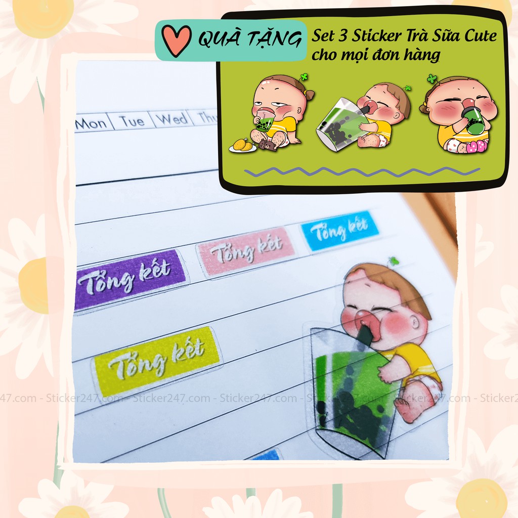 Sticker Đề Mục Môn Anh Văn 🌈𝑭𝒓𝒆𝒆𝒔𝒉𝒊𝒑 Sticker Nhãn Vở Ham Học 🍃 Decal Vinyl Trong Suốt 🍂 Sticker247