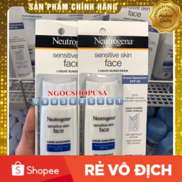 🆕Kem chống nắng Neutrogena Pure &Free liquid SPF 50