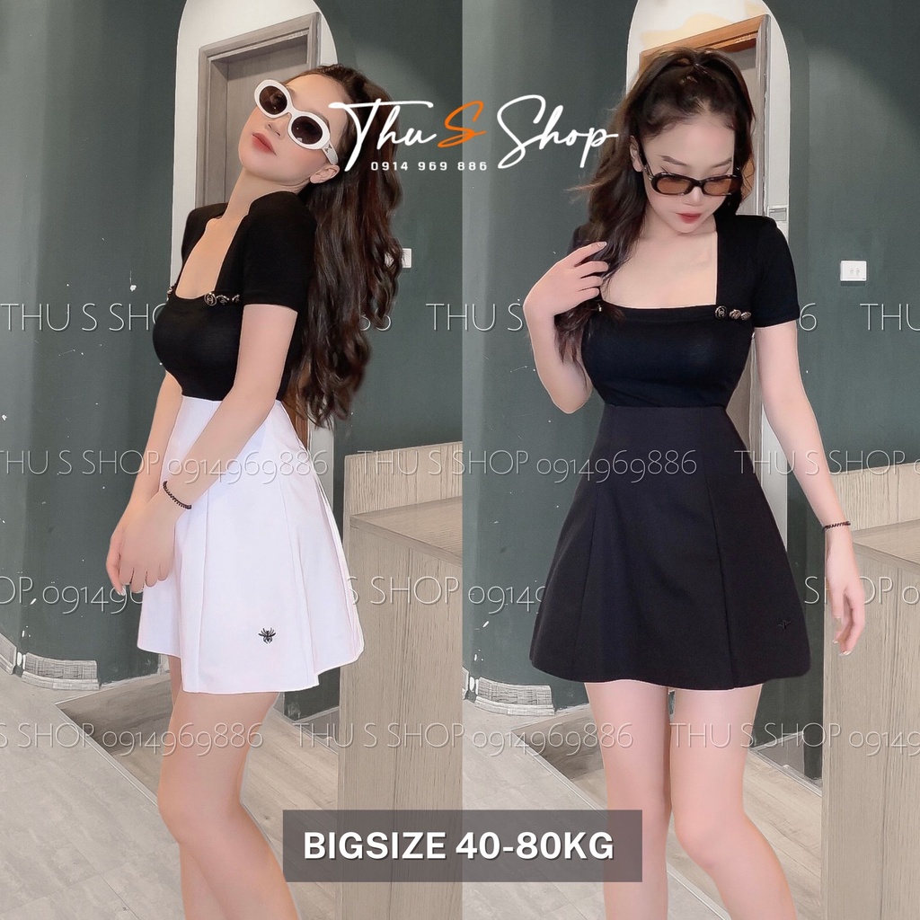 Chân Váy Con Ong Cạp Lưng Cao BIG SIZE Kiểu Chữ A Xòe Phồng Chất Kaki Mềm Cao Cấp Siêu Tôn Dáng THUS88