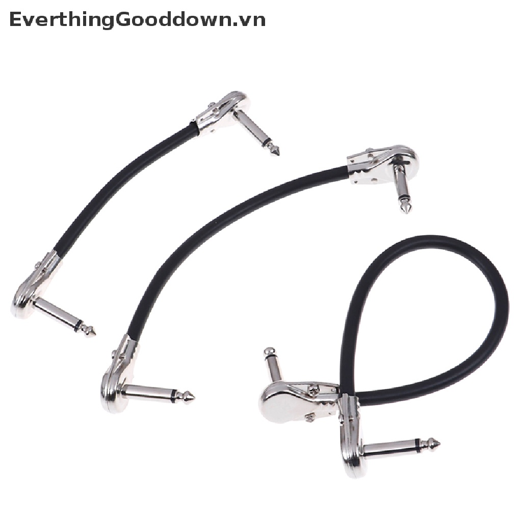 Everthinggooddown Dây Cáp Hiệu Ứng Góc Phải 6.35 15 / 20 / 30cm Cho Guitar