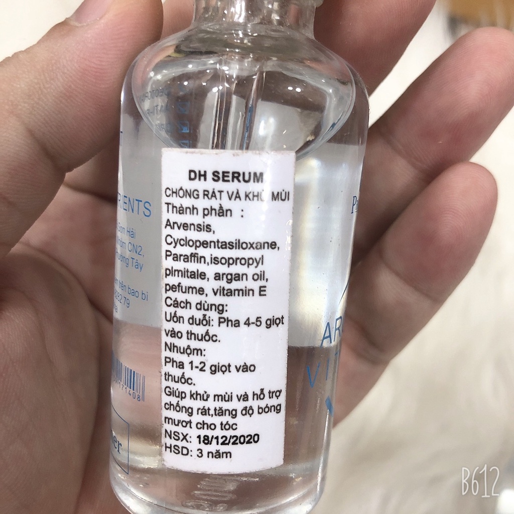 Tinh dầu khử màu chống rát DH 50ML pha chung kem uốn duỗi nhuộm