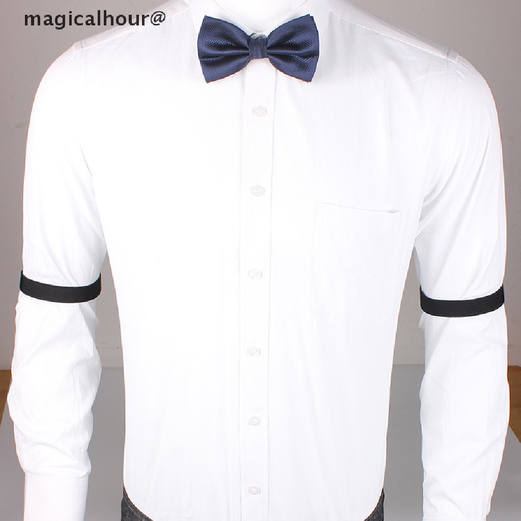 Cặp dây đai giữ đàn hồi đeo cánh tay áo sơ mi nam nữ thời trang điều chỉnh được