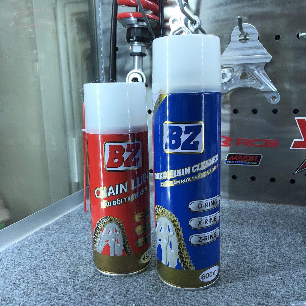 Combo Xịt BZ Bôi Trơn Bão Dưỡng Sên Sử Dụng Môtô Xe Máy