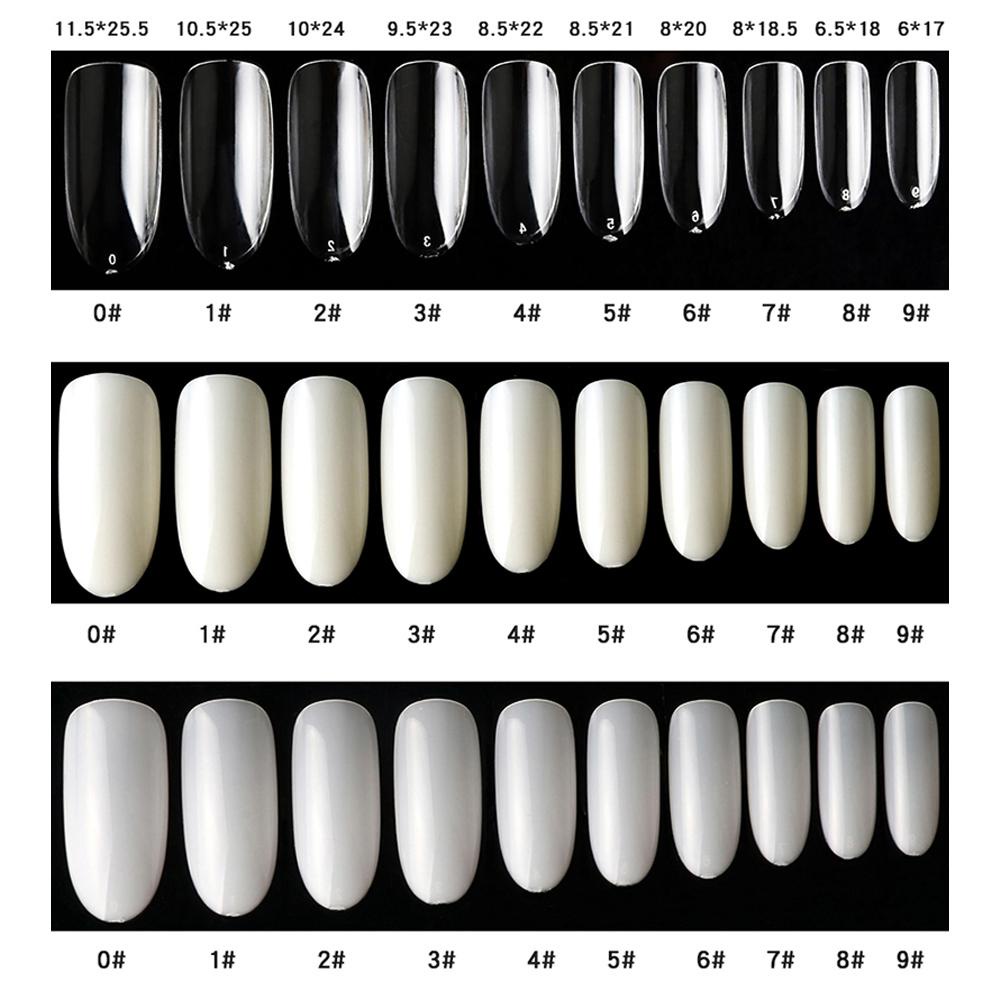 Set 500 Móng Tay Giả Acrylic Che Phủ Toàn Diện Phong Cách Pháp