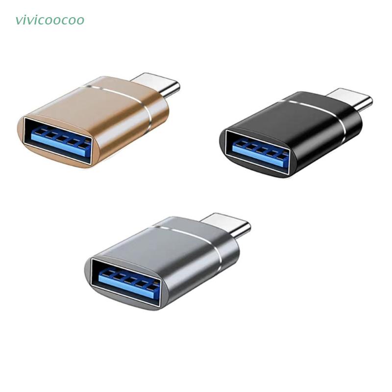 Cáp chuyển đổi VIVI màu đen/vàng/ xám tương thích với điện thoại loại C sang USB 3.0 OTG