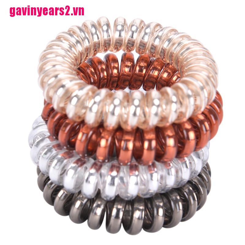 Set 1/ 5 dây buộc tóc kiểu lò xo co giãn tốt tiện lợi