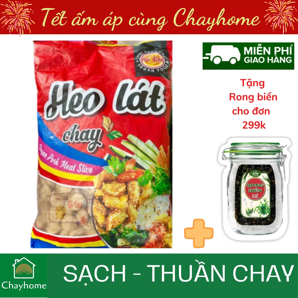 [100] Heo lát chay Âu Lạc - Chayhome - Thực phẩm chay/ đồ ăn chay/ thịt chay + TẶNG Rong biển chay An Nhiên đơn 299k