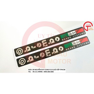 CẶP TEM DÁN PHUỘC CHỮ BREMBO