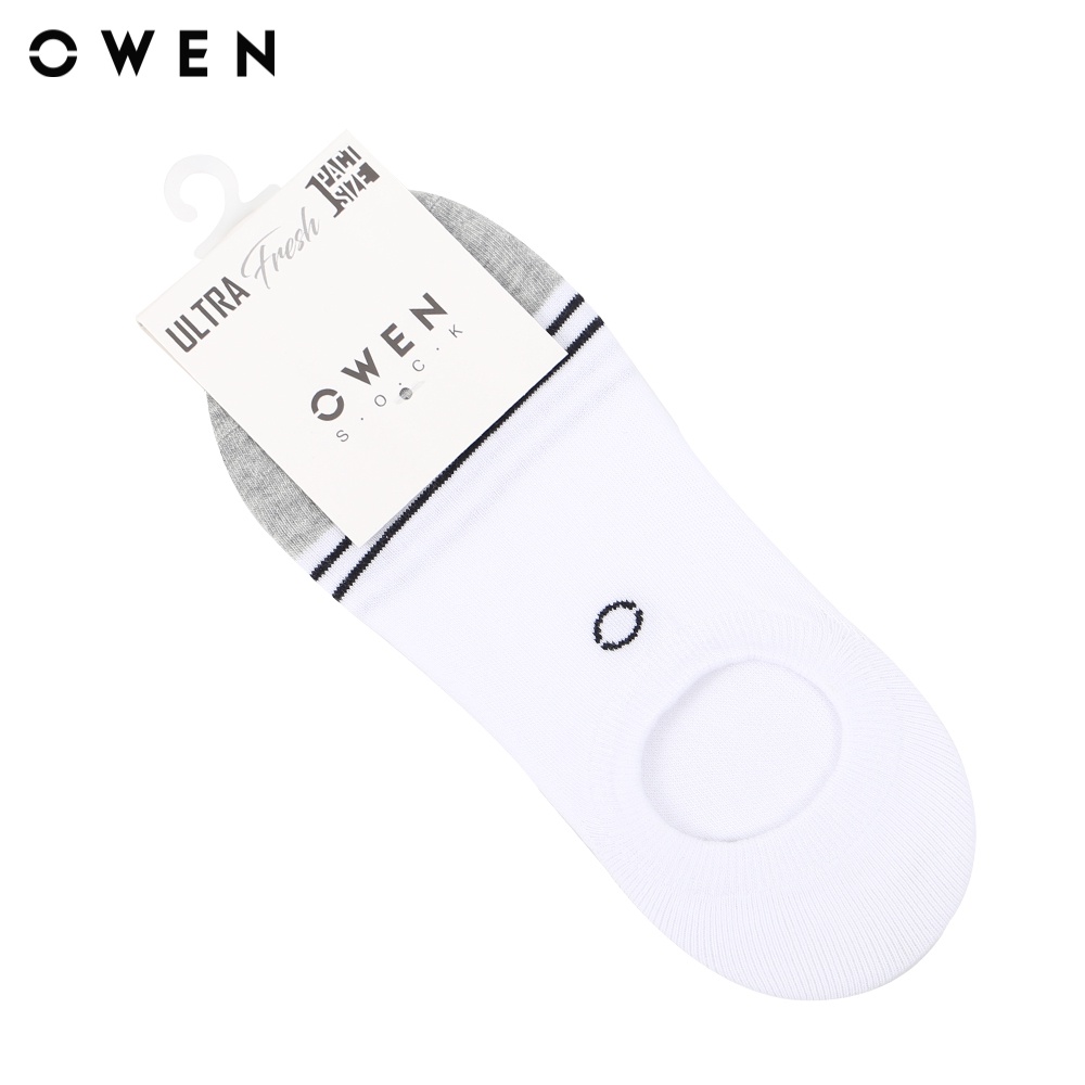Tất Nam Owen Cotton Trắng  - TA23912
