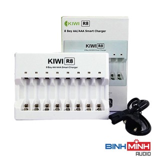 Bộ sạc pin đa năng KIWI 8 cổng - Hàng chính hãng