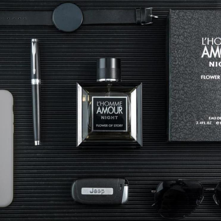 Hộp Quà Nước Hoa Nam Amour Dầu Thơm Nam 100ML - Hương Thơm Mạnh Mẽ - Thanh Lịch