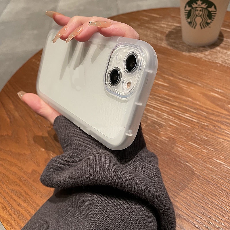 Ốp Điện Thoại Jelly Màu Trong Suốt Bảo Vệ Toàn Diện Cho iPhone 12 13 11 Pro Max X Xs Max Xr fdse
